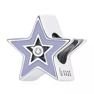 Сребърен талисман Lavender Star
