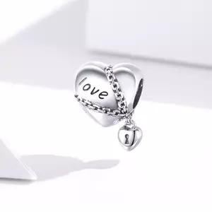 сребърен талисман Locked Heart