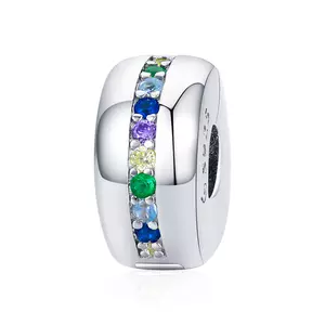 Сребърен талисман Multicolored Silver Charm