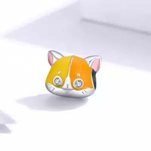 сребърен талисман Orange Kitty