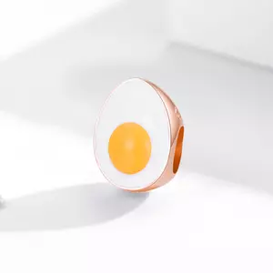 Сребърен талисман Rose Gold Egg