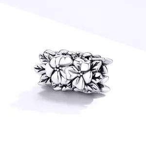 сребърен талисман Silver Flower Bead