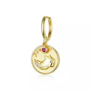 Сребърна ОБИЦА Golden Heart Coin