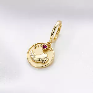 Сребърна ОБИЦА Golden Heart Coin