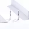 Сребърни обеци Classic Small Hoops Silver picture - 3