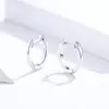 Сребърни обеци Classic Small Hoops Silver picture - 5