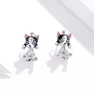 Сребърни обеци Cute Silver Puppy