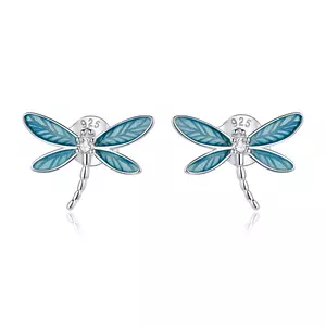 Сребърни обеци Elegant Dragonfly