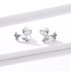 Сребърни обеци Ginko Leafs