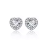 Сребърни обеци Glamour Hearts Studs