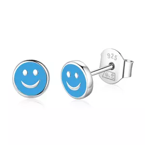 Сребърни обеци Little Blue Smile