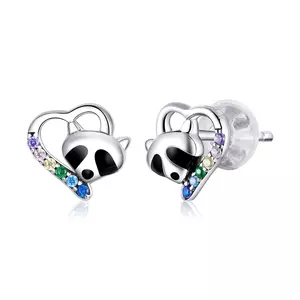 Сребърни обеци Raccoon Studs
