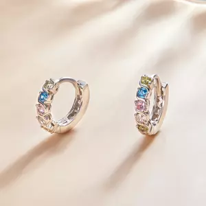 Сребърни обеци Silver Colours Mix