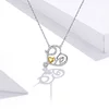 Сребърно колие Crystal Loving Heart picture - 5