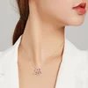 Сребърно колие Crystal Loving Heart picture - 7