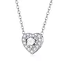 Сребърно колие Heart of Crystals picture - 1
