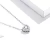 Сребърно колие Heart of Crystals picture - 5