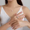 Сребърно колие Heart of Crystals picture - 8