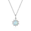 Сребърно колие Opal Sun picture - 1