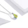 Сребърно колие Sparkling Avocado