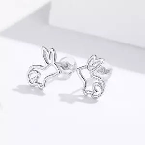 Aranyos Rabbit ezüst fülbevaló