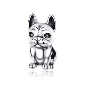 Baby Bulldog ezüst bűbáj