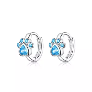 Blue Paws Hoops ezüst fülbevaló