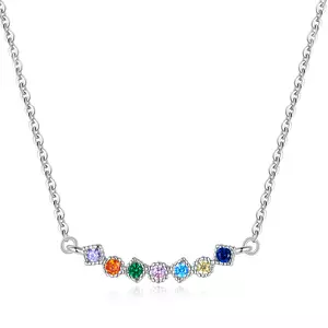 Csodálatos Rainbow ezüst nyaklánc
