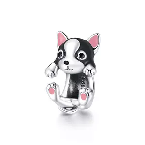 Ezüst bűbáj Cute Puppy Charm