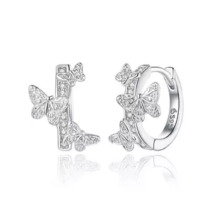 Flying Butterflies ezüst fülbevaló