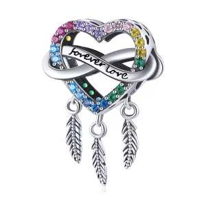 Forever Love Rainbow ezüst talizmán