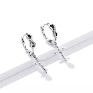 Infinity Cross ezüst fülbevaló