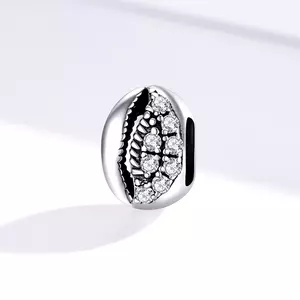 Kávébab ezüst talizmán