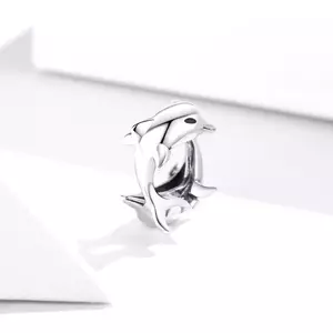 Két delfin ezüst talizmán