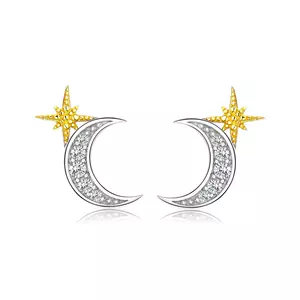 Kis Half Moon ezüst fülbevaló