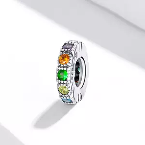 Kis szivárványgyöngy ezüst talizmán