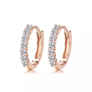 Moon Shine Rose Gold ezüst fülbevaló