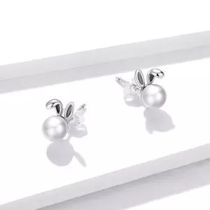 Pearl Bunny ezüst fülbevaló