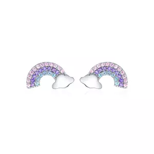 Rainbow Clouds Studs ezüst fülbevaló