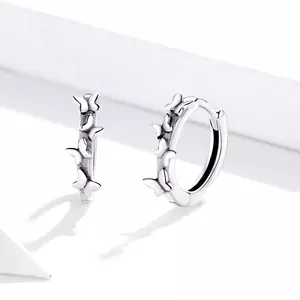Simple Butterflies Hoops ezüst fülbevaló