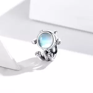 Space Kitty ezüst talizmán