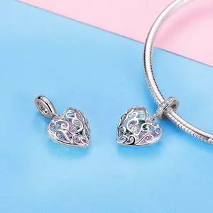 Szív ajándék ezüst talizmán