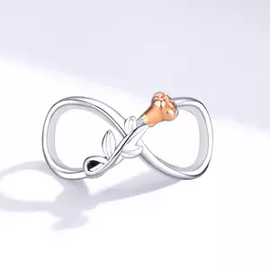 Végtelen rózsa ezüst talizmán