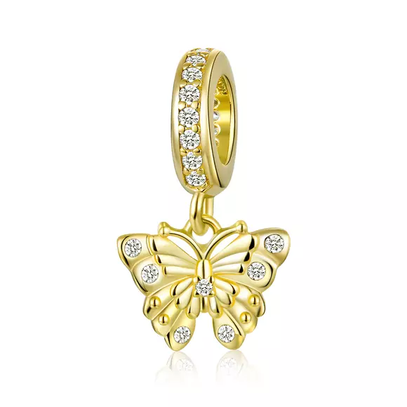 Talisman din argint Golden Glamour Butterfly