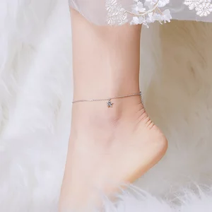 Bratara de glezna din argint Silver Star