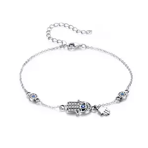 Bratara din argint Fatima Hand Chain