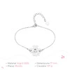 Bratara din argint Trifoi Silver 17 mm personalizata cu text/ simbol picture - 4