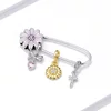 Brosa din argint Flower Safety Pin picture - 12