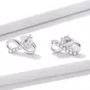 Cercei din argint Beautiful Infinite Simple Earrings picture - 2