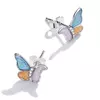 Cercei din argint Colorful Butterflies picture - 3